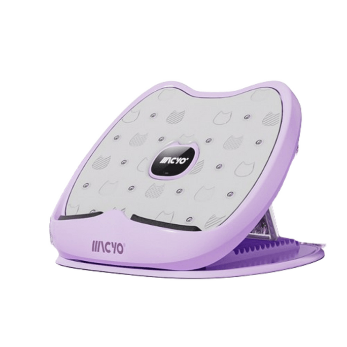 Slanting Pedal Slim Leg Stretcher for Legs 15-speed Adjustable Magnetic Timing Purple 1pc