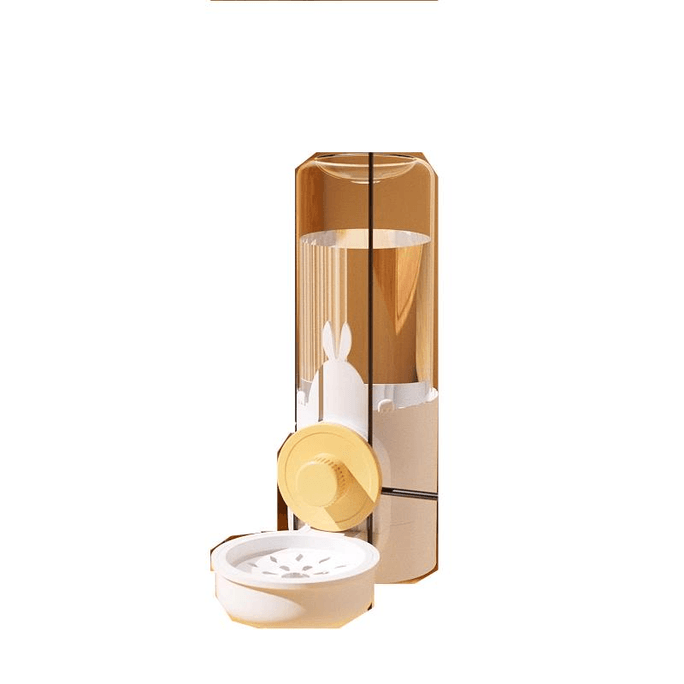 Cat Rabbit Water Dispenser Dog Hanging Pet Water Dispenser Cat Cage Water Bottle Hanging Cage White * 1 Piece