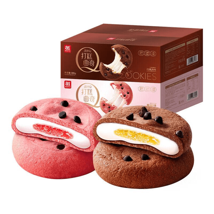 【中国直邮】 A1 中国 a1曲奇打糕草莓味380g (新品)