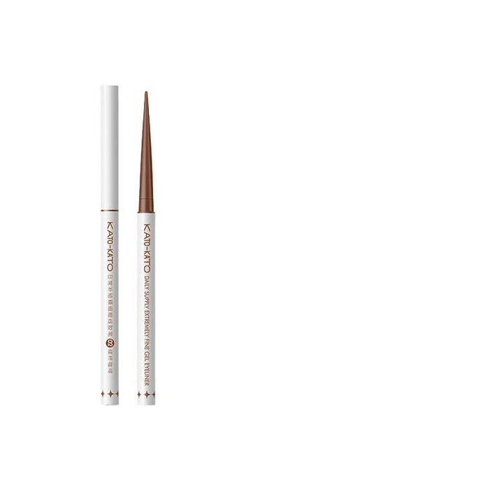 Eyeliner Gel Pen Is Get Dizzy,Brown Color, Makeup Holding, Sleeping Silkworm 02 Refill Coffee Gel Pen * 1