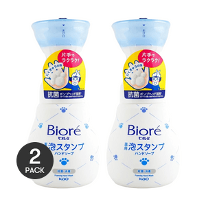 Savon pour les mains moussant BIORE type tampon parfum d'agrumes 240ml*2