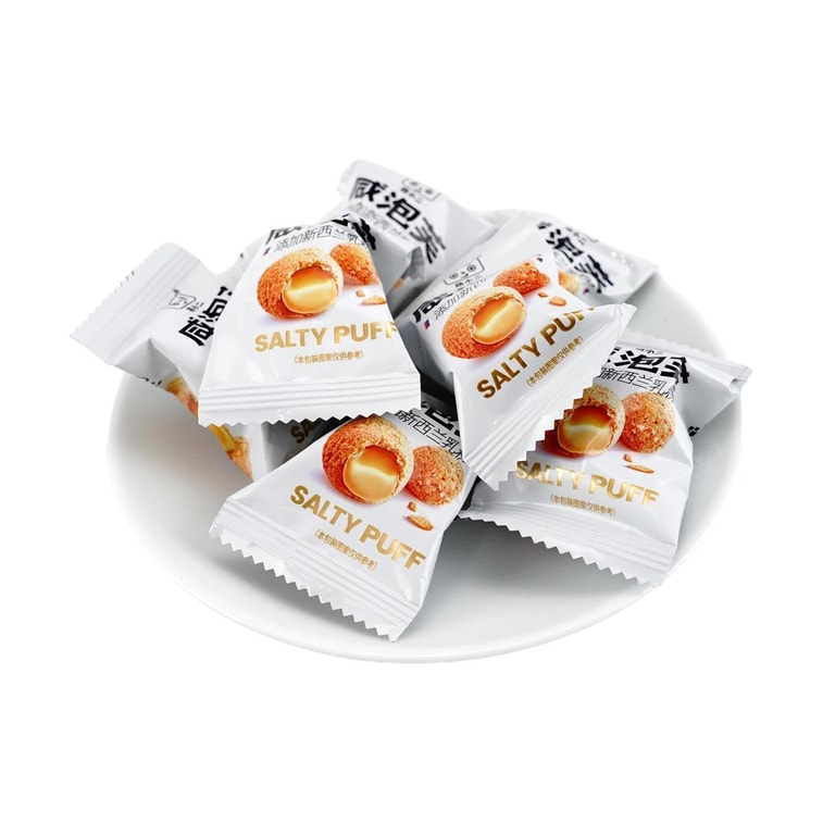 萌小二 咸泡芙 微微辣味  160g【爆浆流心!浓香酥脆】 9