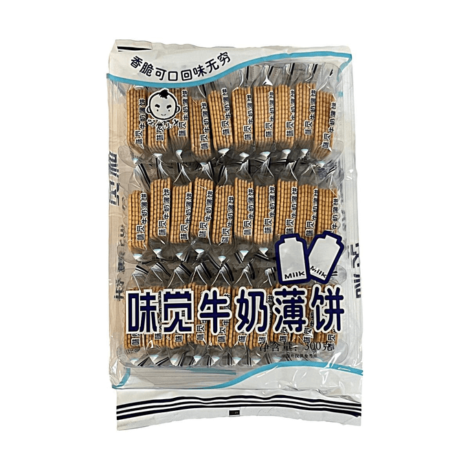 味覺 牛奶薄餅 300g【香脆可口 奶香濃郁】