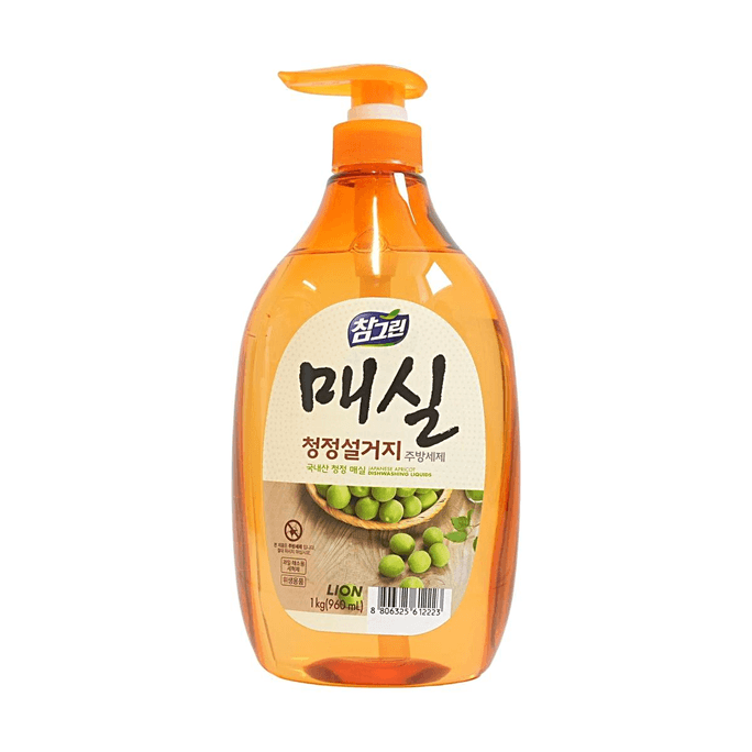 日本のあんず 食器用洗剤 32.46oz 天然あんずエキス 果物や野菜にも安全