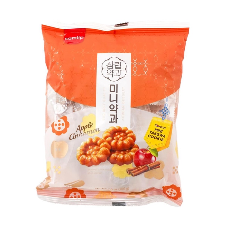 SAMLIP Korean Mini Yakgwa Cookie,Apple Cinnamon,7.05 oz - Yami.com