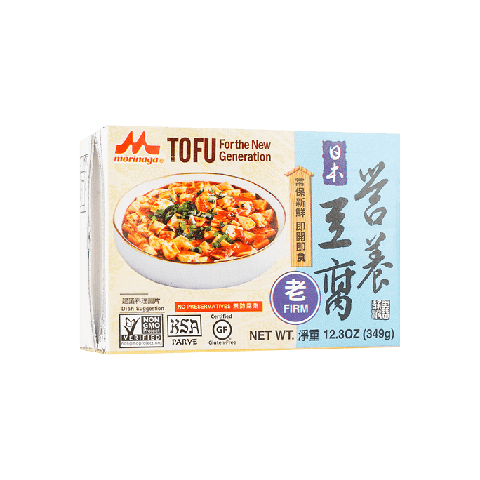 日本MORINAGA 森永 無防腐劑營養老豆腐 349g