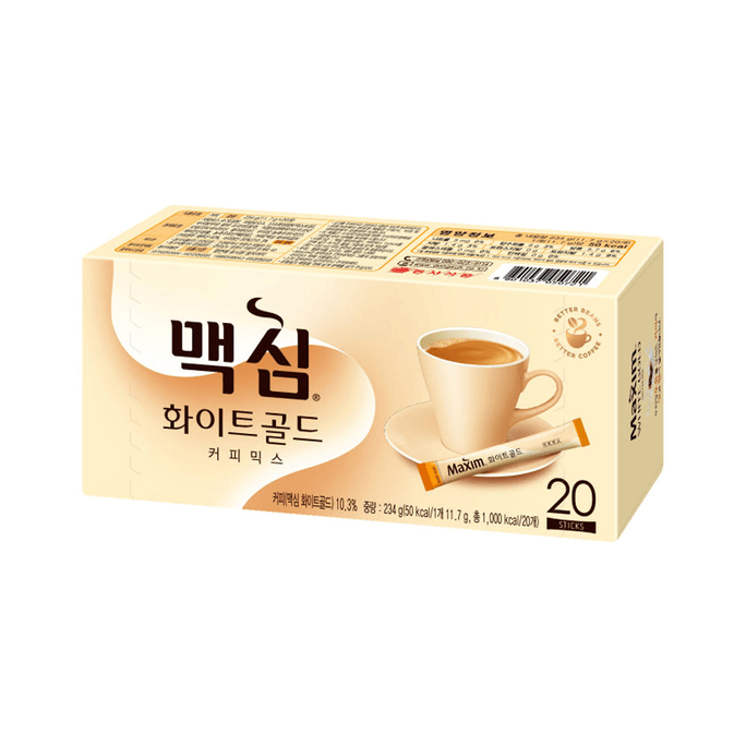 韓国 MAXIM ホワイトゴールド インスタントコーヒー 20p