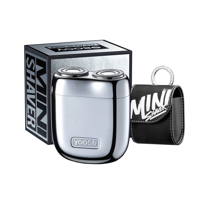  MINI2.0 Mini Shaver Portable Alloy Electric Shaver for Men Cordless Travel Shavers Dry Shave Sliver 1 Piece