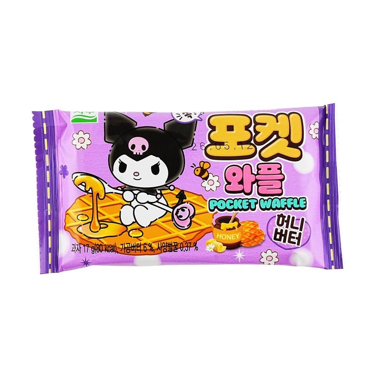 산리오 포켓 와플 비스킷 허니 버터 맛 0.59온스 4