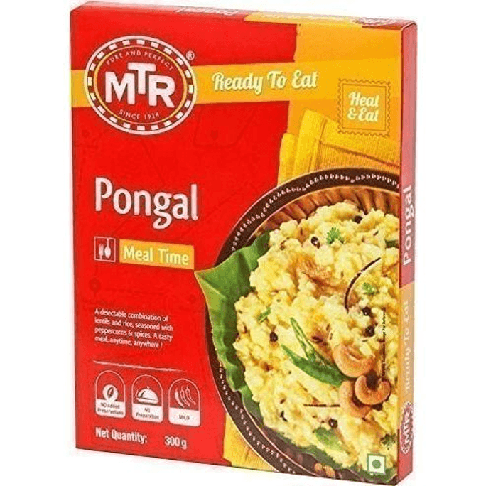Pongal - Peppered Lentil Rice (Ready-to-Eat), 10.5 oz box