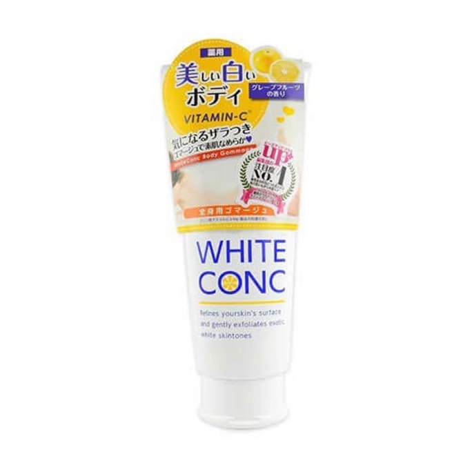 日本ホワイトコンク ビタミンCボディ美白保湿スクラブ 180g