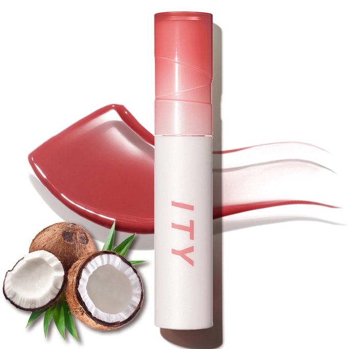 ITY Lip Gloss Plumper  Lip Stain Moisturizing Coconut Scent Lipstick Jelly Texture 0.09 oz in Honey Fig