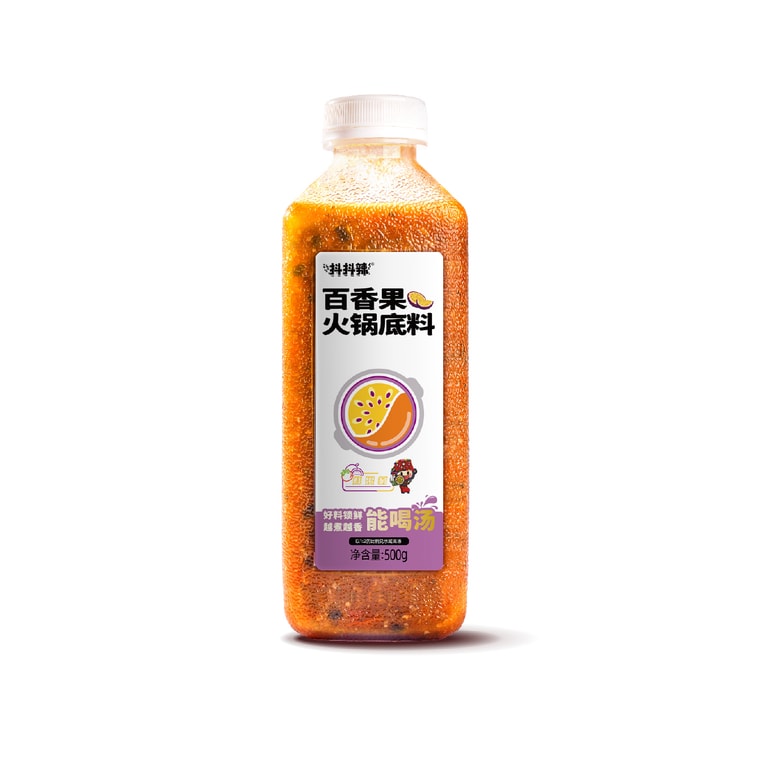 抖抖辣 雲南風味酸湯百香果火鍋底料 500g 【吃的到的真材實料】【一瓶量抵兩份】【零添加低脂】 4