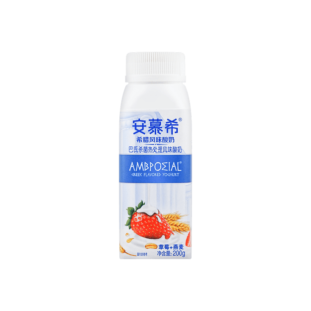 商品详情 - 安慕希 希腊风味酸奶 草莓燕麦味 200g - image  0