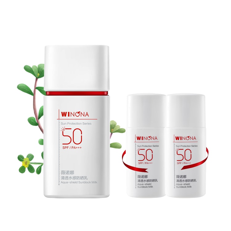 WINONA 中国ウィノナ（WINONA）水性日焼け止め50g [+15g日焼け止め2枚