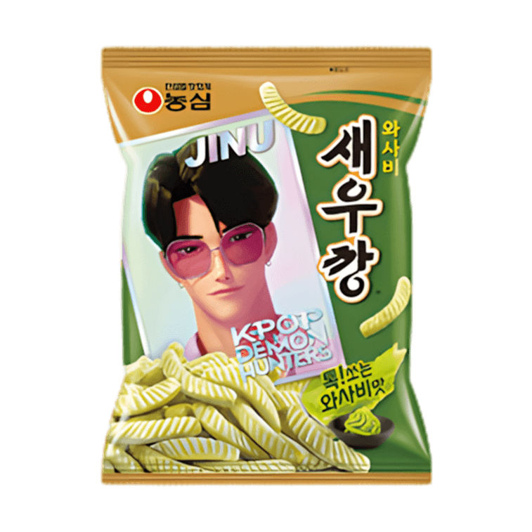 【Shrimp Cracker Combo】 K-pop Demon Hunters Shrimp Cracker ,5.63 oz【Wasabi  + Spicy Flavor】【Netflix Limited Edition】 6