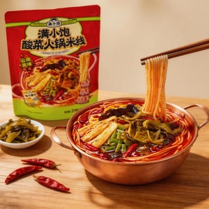 满小饱 酸菜火锅米线 速食酸辣米粉 279g【云南风味】【附带吸汁腐竹】