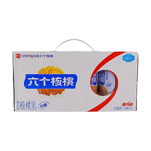 養元 六個核桃 精品型核桃乳 堅果牛奶 低糖 240ml*12罐【整箱裝】 【全核桃冷萃工藝】【醇香絲滑】