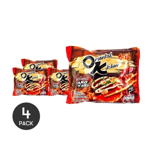 Oriental Kitchen Instant Stir-fried Noodles , Takoyaki Sauce , 3 oz *4【4 Pack】【7-Eleven Popular Products】