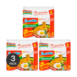 印尼营多 原味干炒面 拌面方便面 5包入 425g  *3【3份超值装】【世界十大最好吃泡面】