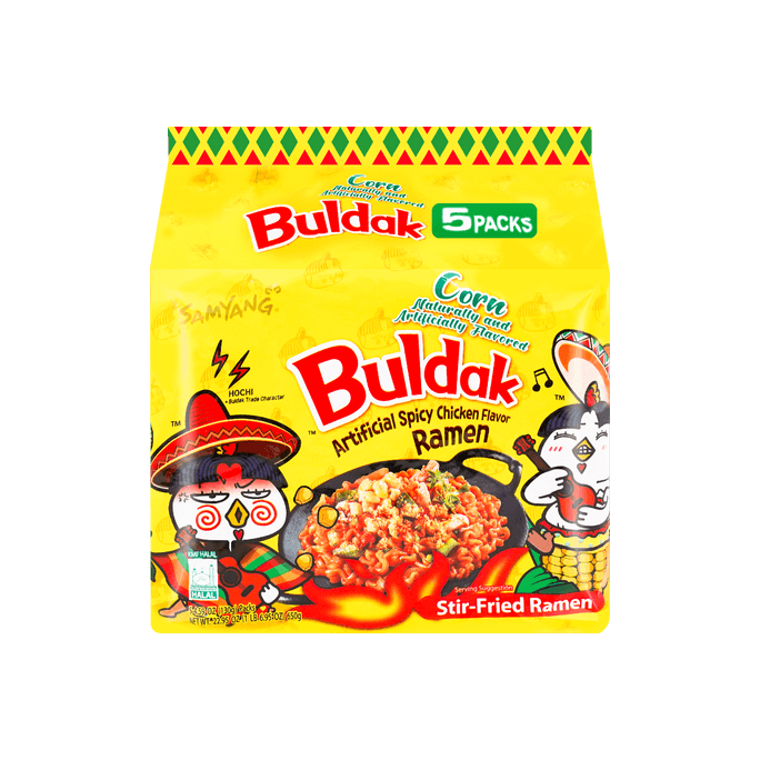韩国SAMYANG三养  玉米火鸡面  130g*5包