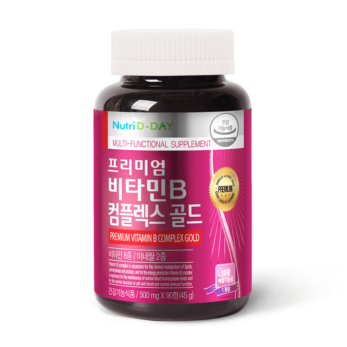 NutriD-DAY Premium Vitamin B Complex Gold 90p