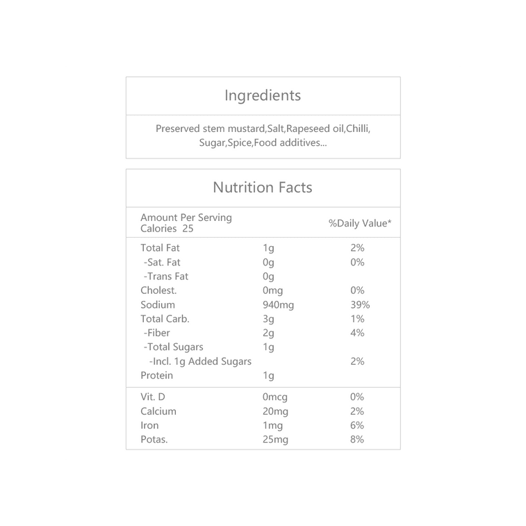 スパイシーでカリカリとした食感の保存野菜：2.82オンス 4