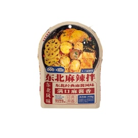 【中国直邮】 皇饿吗 食光说 地道东北黏糊麻酱麻辣拌 经典麻酱味 玉米面 懒人夜宵 速食 258g*1袋