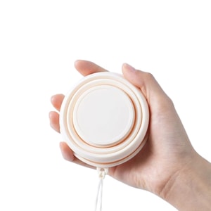  First-rate 隨身折疊水杯 【旅行出差戶外露營杯折疊杯】漱口杯刷牙杯喝水杯茶杯 食品級矽膠 便攜式壓縮 白色 200ML