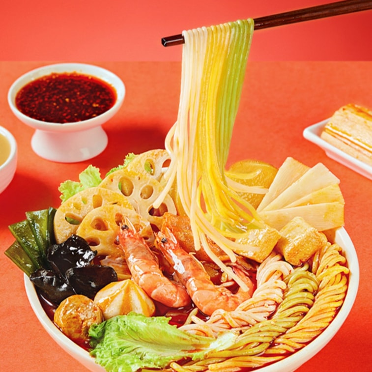 【中國直郵】李海龍 東北麻辣燙437g 微辣 麻辣滋味濃! 網紅爆款黏糊麻辣燙方便麵拉麵待煮速食包食品 5