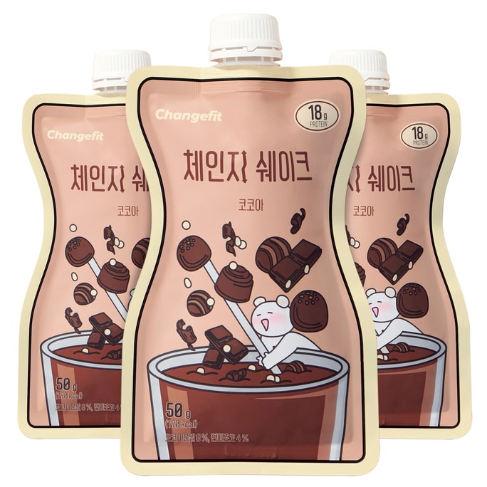 KOREA CHANGE FIT Meal Replacement Cocoa ShakeX3Count