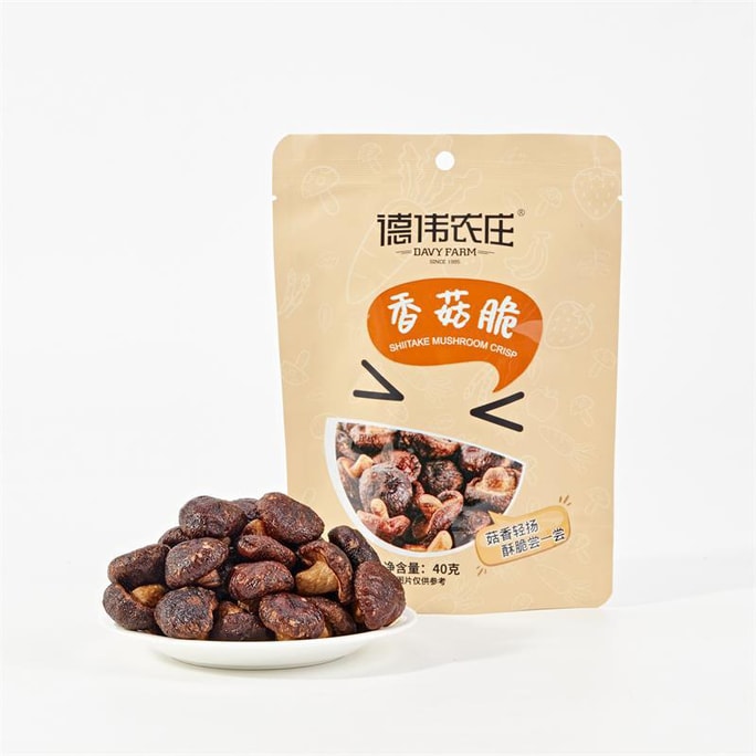 Dried mushroom crisps, popular snack40g low-temperature dehydrated fruit and vegetable crisps