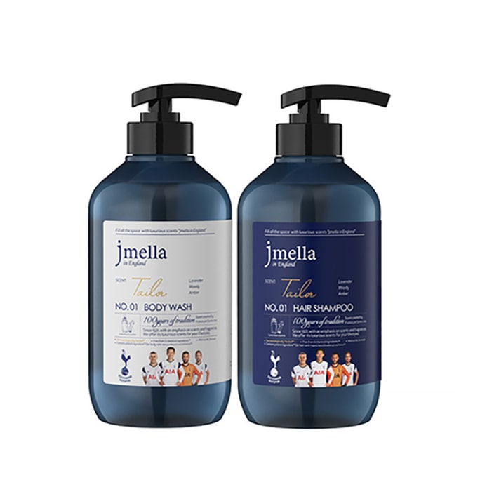 jmella In England Luxurious Limited Set #01 Tailor Lavender Woody Amber (Shampoo 500ml+Body Wash 500ml)