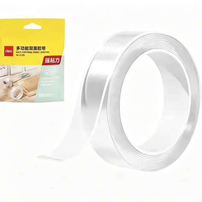 Nano Double-Sided Tape, can blow bubbles, high viscosity, waterproof, residue-free, 1m/roll