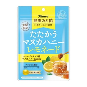 日本 KANRO 期間限定 マヌカハニーレモン味 のど飴 80g