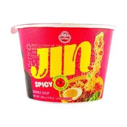 Jin Ramen-  Korean Style Instant Bowl Noodles , Spicy Flavor , 3.88oz