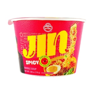 Jin Ramen-  Korean Style Instant Bowl Noodles , Spicy Flavor , 3.88oz