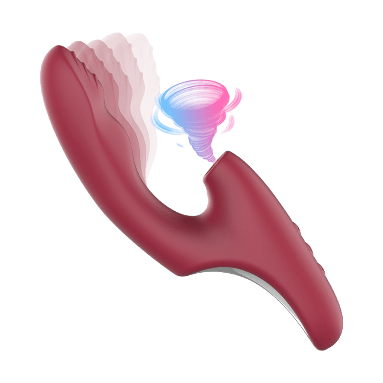 sucking vibration Vibrator Sex Toys for Women - Mouth Sucking Vibrators with LCD Display  (Red) main image 0