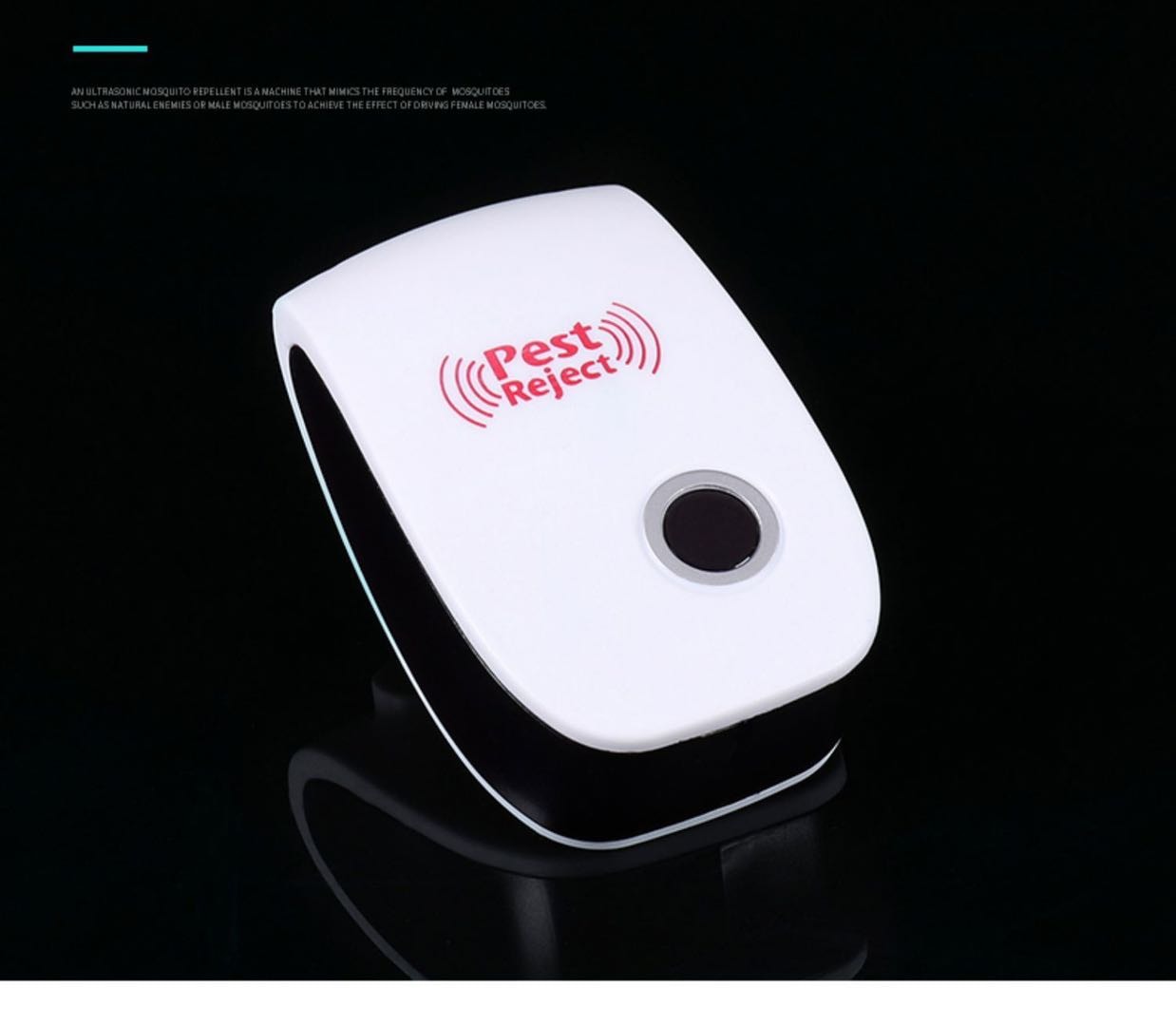 【中国直邮】 亲太太 家用智能超声波驱蚊驱虫器驱赶灭蟑螂苍蝇克星防蚊虫室内驱 鼠神器 两个装