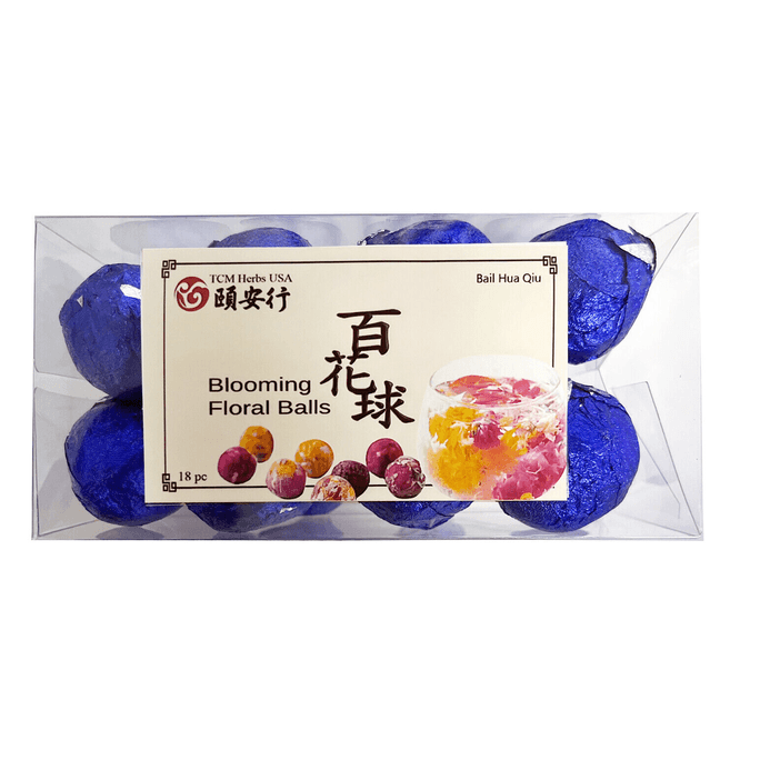 Bai Hua Cha / Handmade Blooming Flower Tea Ball Assorted 18 Pc