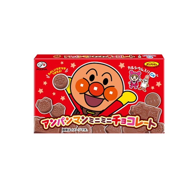 【日本直郵】FUJIYA不二家 麵包超人牛奶巧克力塊 12粒 包裝隨機