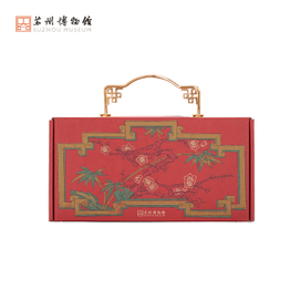 【中国直邮】 苏州博物馆 百花迎福年礼套装 8件套
