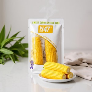 北纬47° 水果鲜玉米 鲜甜爆汁脆爽即食玉米 2根装 400g【新旧版本随机发货】【高纤低卡粗粮早餐】