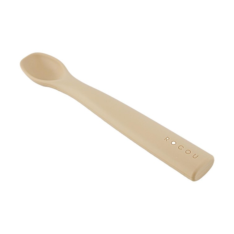Silicone Baby Spoon Feeding Spoon Bebe Brown 6