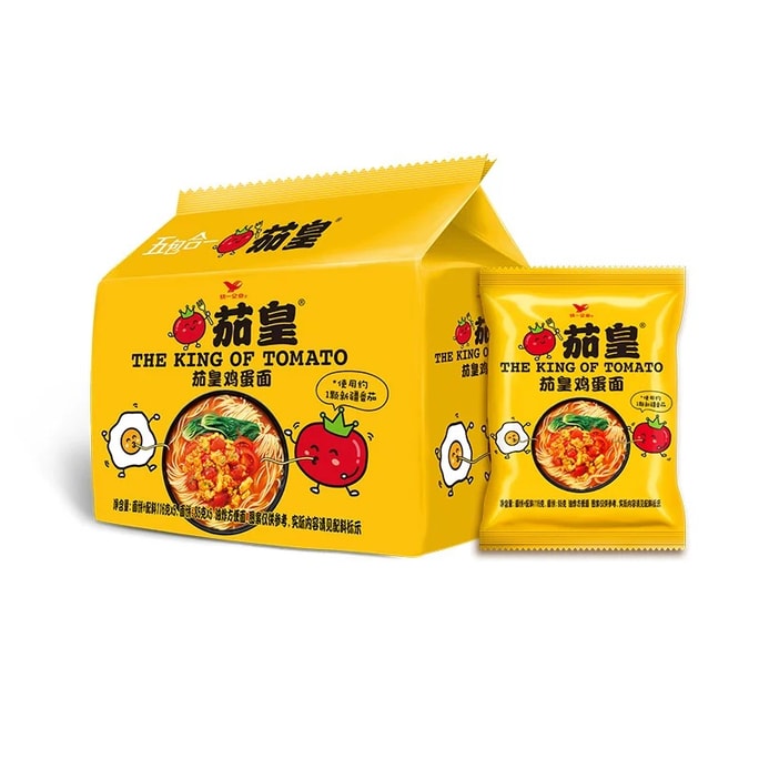 【中国直邮】 统一 茄皇鸡蛋面116g  一袋