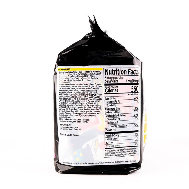 Korean Buldak Noodles Stir-Fried Ramen - Hot Chicken Flavor, 4.94 oz*5 ,24.7 oz【Trending on TikTok】【Packaging May Vary】 12