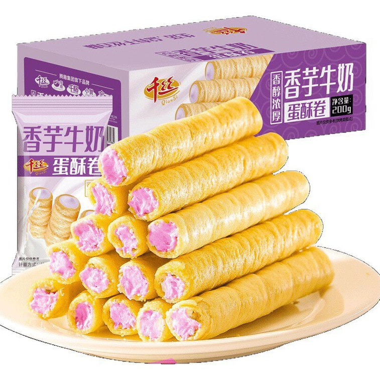 Thousand Silk Egg Crispy Roll with Sweet Potato Flavor, 28g * 3 packs 0