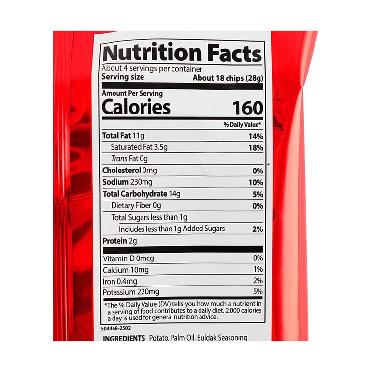 Buldak Potato Chips Artificial Spicy Chicken Flavor Original, 4.23 oz 5