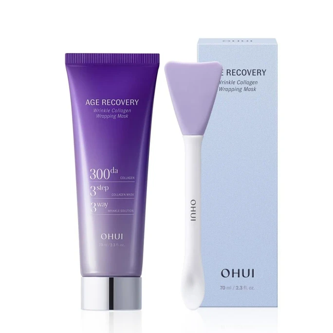 OHUI Age Recovery Wrinkle Collagen Wrapping Mask 2.37fl oz【Firming and Lifting】