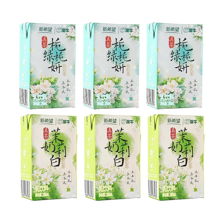 New Hope Jasmine Milk Tea 8.45 fl oz*3+Gardenia Green Tea Milk Tea